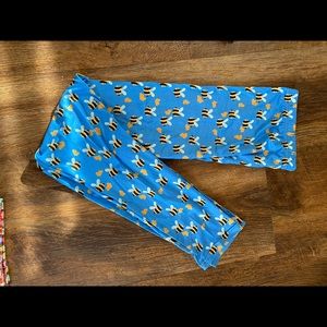 TC leggings light blue with bees